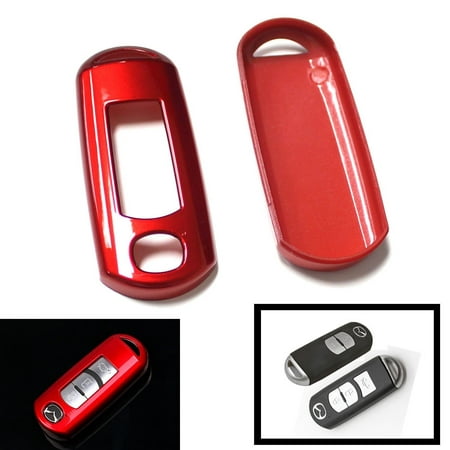 iJDMTOY (1) Exact Fit Gloss Metallic Red Smart Remote Key Fob Shell For Mazda 2 3 5 6 CX-3 CX-5 CX-7 CX-9