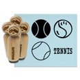 thumbnail image 1 of Tennis Ball Doodle Cute Text Rubber Stamp Set for Scrapbooking Crafting Stamping - Large 1-1/4 Inch, 1 of 7