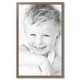thumbnail image 2 of ArtToFrames 28" x 46" Aged White Gold Picture Frame, 28x46 inch Silver Wood Poster Frame (WOM-2036),  Pack, 2 of 7