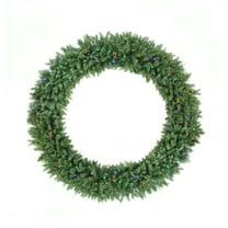 5' Pre-Lit Buffalo Fir Commercial Artificial Christmas Wreath - Multi LED Lights
