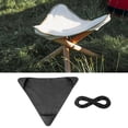 thumbnail image 3 of Lona de Tela de Asiento de Pesca de Tela de Taburete de Ligera para Caminar Negro Sunnimix Funda de asiento de trípode, 3 of 7