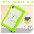 thumbnail image 5 of XYX For iPad Pro 12.9 inch Case (2022/2021/2020/2018), 3in1 Heavy Duty Shockproof Tablet Case with Stand, Shoulder Strap, Rainbow Green, 5 of 7