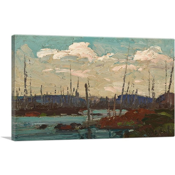 ARTCANVAS Burned Over Swamp Spring 1915 Canvas Art Print by Tom Thomson - Size: 26" x 18" (0.75" Deep)