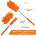 thumbnail image 3 of Washable Dusters for Cleaning, Phoenixes Feather Duster Extendable Dusting Wand 11"-30", Wet or Dry Use (5 Pcs), 3 of 7