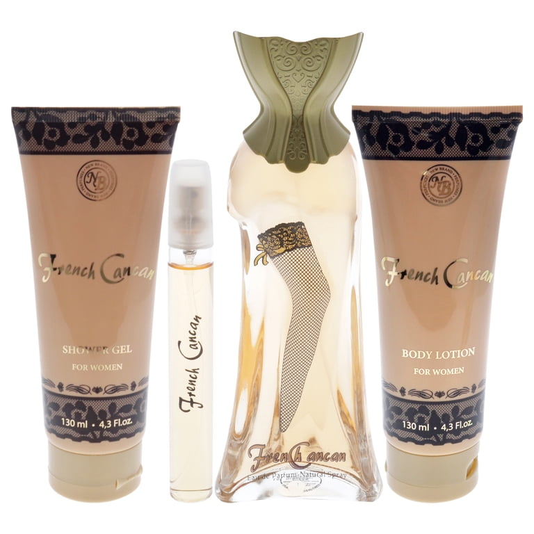 New Brand French Cancan Gift Set, 3.3oz Spray, 0.5oz Spray, Shower