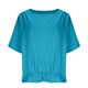 thumbnail image 4 of Camisas de Manga Larga para las Mujeres Suelto Ajuste Plisado Lino Cuello en V Cuarto Superior Manga de Moda de Color Sólido Blusa, 4 of 9