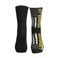 thumbnail image 2 of Athletic Socks 911 Dispatcher Thin Gold Line Flag Sport Running Calf Socks Crew Socks for Men Women, 2 of 7