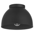 thumbnail image 2 of Hunter - Erling 1-light Matte Black, Small Flush Mount Light, Dimmable, Modern Style, Dome Shaped, for Bedrooms, Kitchens, Dining, Living Rooms - 48132, 2 of 7