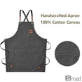 thumbnail image 4 of Delantal De Cocina Unisex Con Tirantes Cruzados – Lona Resistente, Ajustable, Bolsillos XL, Para Cocinar, Parrilla, Cafés Y Salones,blue, 4 of 8