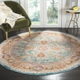 thumbnail image 4 of SAFAVIEH Aria Maris Traditional Area Rug, Blue/Orange, 5'1" x 7'6", 4 of 7