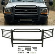 HECASA Front Grille Guard Bumper Brush for 99-2007 Ford F250 F350 F450 F550 Super Duty & 2000-2006 Excursion Steel Protection