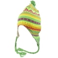 thumbnail image 1 of Top Headwear Peruvian Chullo Hat - Mountain - Neon Green, 1 of 2