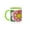 Green/White, variant on 3drose, Washington, Bellevue Botanical Garden, Dahlia Flower - Us48 Rti0277 - Rob Tilley, 11oz Magic Transforming Mug