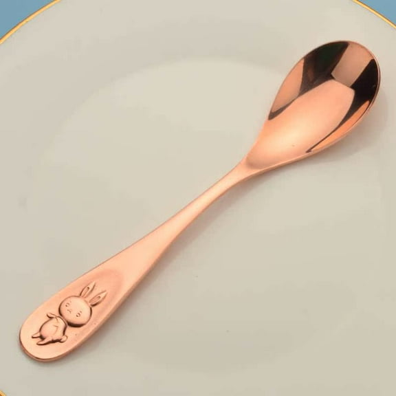 99.% Pure Copper Spoon, Rice Spoon, Soup Spoon, Copper Tableware,12 Zodiac Spoon, Length:6.4'' Width:1.37''