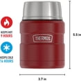 thumbnail image 4 of Termo de Comida Aislado con Cuchara, 473 ml, Rojo Rústico THERMOS 1, 4 of 4