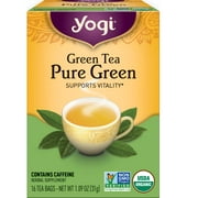 Yogi Tea Green Tea Pure Green, Organic Tea Bags, 16 Count