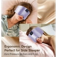 thumbnail image 4 of MUSICOZY 3D Sleep Mask with Bluetooth Headphones, Ice Silk Sleep Headphones with Bluetooth 5.4, Total Blackout Eye Mask for Sleeping, Sleep Soft Mask for Women Men, All Night Sleep, Travel Gift, 4 of 9