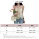 thumbnail image 4 of Top de verano para mujer, Top holgado de Color puro, sin mangas, con tirantes finos, dobladillo con volantes, Top fruncido para niñas, 4 of 8