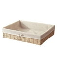 thumbnail image 3 of Woven Baskets Rectangular Organizer Bin for Fruits Drinks and Food Breakfast 35cmx25cmx8cm, 3 of 7
