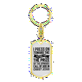 thumbnail image 4 of Call Of God Stainless Steel or 18k Gold Premium Swivel Dog Tag Keychain, 4 of 10