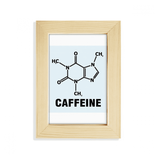 Checal Caffeine Substance Molecule Desktop Display Photo Frame Picture Art Painting 5x7 inch