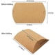 thumbnail image 3 of Outuxed Kraft Pillow Boxes 100pcs Small Gift Boxes, 3.5 X 2.8 Inches Mini Favor Boxes For Packaging Small Business, Soap, Jewelry And Wedding Party Wi, 3 of 5