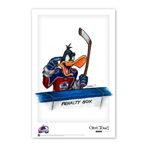 Daffy Duck Colorado Avalanche 11" x 17" Looney Tunes Poster Print