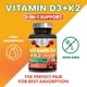 thumbnail image 3 of Suplemento de vitamina D3 K2 de Nature's Nutrition 2000 UI/75 mcg, 3 of 9