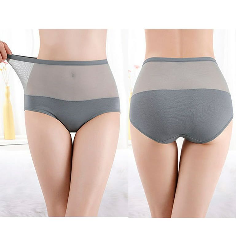 ANNYISON Womens Underwear, Soft Cotton High Waist Breathable Solid Color  Briefs Panties for Women, Grey +2 Black+2 Beige, Small : :  Clothing, Shoes & Accessories