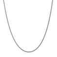 thumbnail image 1 of Solid 14k White Gold 1mm Spiga Pendant Chain Necklace 30", 1 of 6