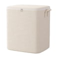 thumbnail image 2 of Lzobxe Large Capacity Cube Storage Organizer with Zippered Lid and Handles, Fabric Foldable Clothes Storage Bins for Bed Sheets, Pillows and Toys, 2 of 7