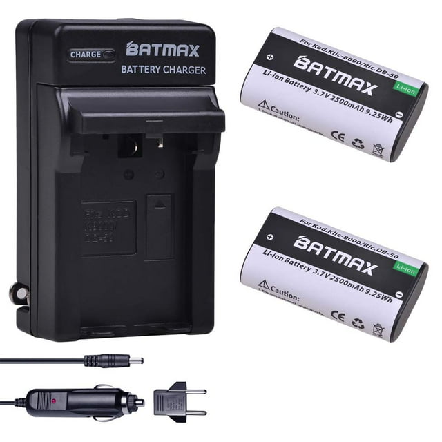 Kits de baterías y cargadores Batmax KLIC-8000 2500 mAh 3,7 V