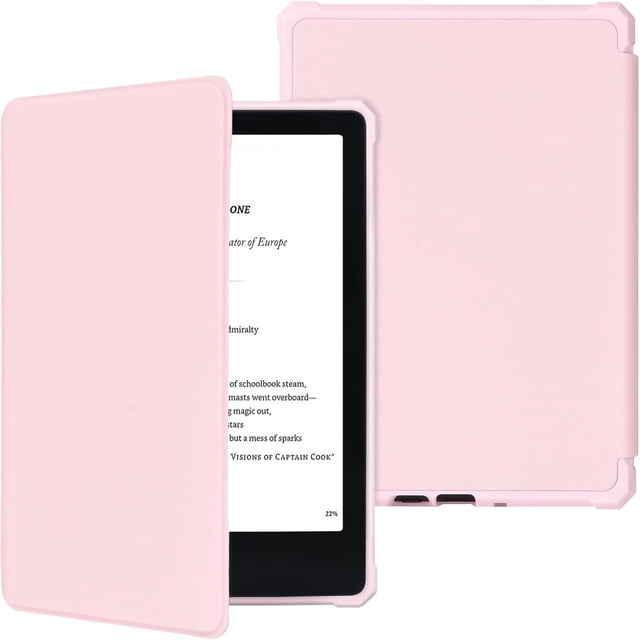 Funda FUWANG para Kindle de 6 pulgadas, 11.ª generación, 2024/2022, piel sintética, color rosa