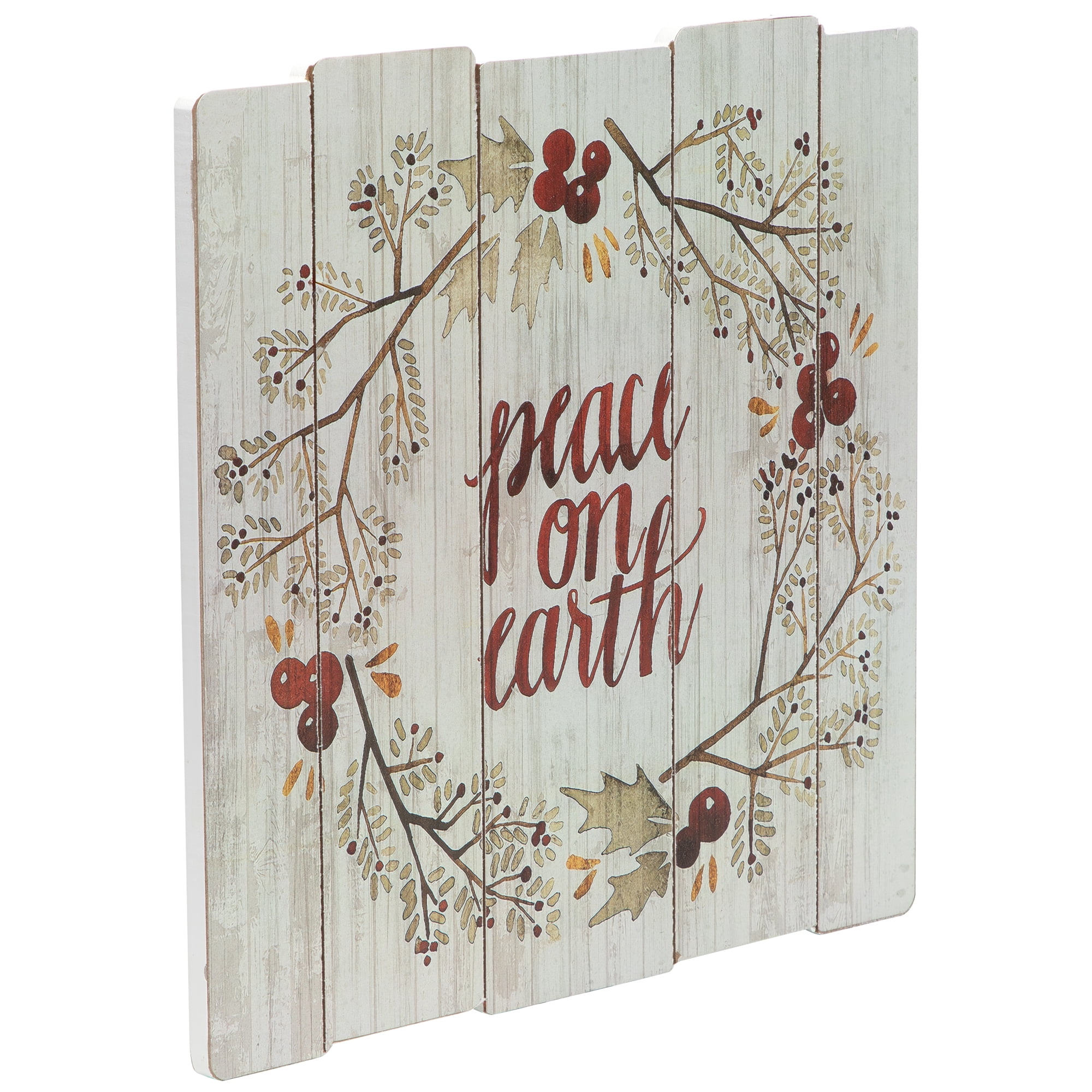 Northlight Peace on Earth Christmas Wall Sign - 12"
