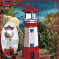 thumbnail image 2 of 2025 Large Solar Powered Lighthouse Rotating Led Bulb Garden Ornament Pa WVS, 2 of 5