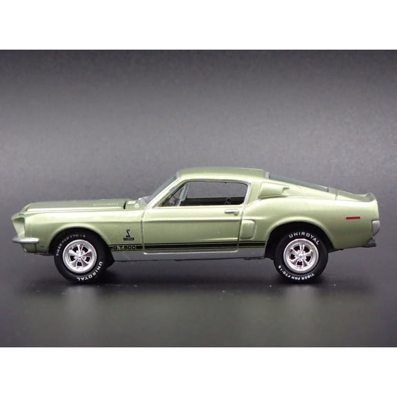 Open Box 1968 68 FORD MUSTANG SHELBY GT500 GREEN 1:64 SCALE DIORAMA DIECAST MODEL CAR