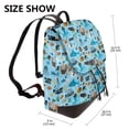 thumbnail image 2 of Disketp Animal Pirate Mochila de Cuero para Mujer, Bolso de Espalda Antirrobo con Estilo para Viaje, Trabajo y Uso Diario, 2 of 4