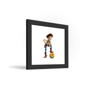 Gallery Pops Disney Pixar Toy Story 4 - Woody Wall Art, Black Framed Version, 12 x 12