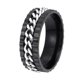 thumbnail image 2 of Moda anillo de acero inoxidable aro exterior anillo giratorio regalo maravilloso, 2 of 2