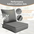 thumbnail image 6 of Pakunoda Outdoor Deep Seat Cushion Set for Patio Furniture, Waterproof & Fade Resistant, 19" L X 19" W X 4" H, Ligth Gray, 6 of 6