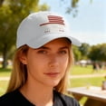 thumbnail image 6 of WKSCLPAI 250th Anniversary Hat USA 250 Years Freedoms Baseball Hat We The People Stars Stripes Flag Embroidered Baseball Cap for Commemorative 250 Years Independence(White), 6 of 8