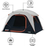 CORE 10 x 9 6 Person Blockout Dome Camping Tent, 21lbs