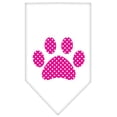 thumbnail image 5 of Pet and Dog Bandana Screen Printed, "Pink Swiss Dot Paw", 5 of 10