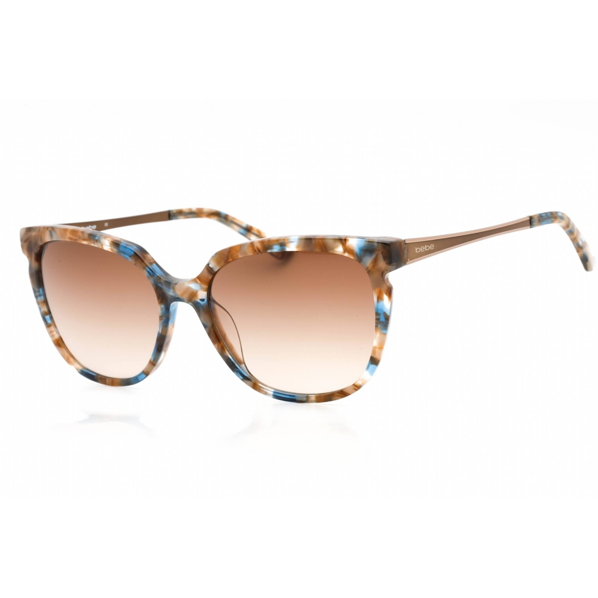 Bebe Women's Oval Tortoise Butterfly Sunglasses - BB7080