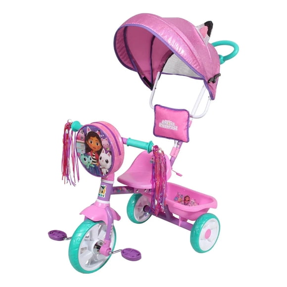 Triciclo Carreola Gabbys Toldo Barra Empuje Apache