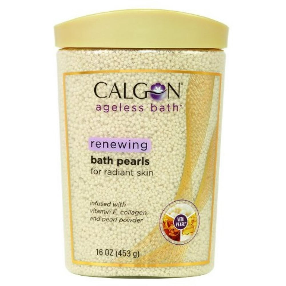 Calgon Ageless Bath Pearls, 16 oz (Pack of 4)