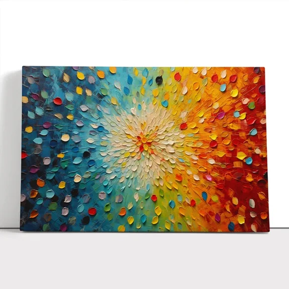 Kna Prints - 1 Pc Poster Mandala Flower Impressionism Wall Art Poster Decor, UNFRAMED-8x12