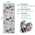 thumbnail image 2 of Boston Terriers and Flowers Hot Yoga Mat Towel Non Slip for Hot Yoga - Quick-Drying Yoga Mat Cover with 4 Corner Pockets with Travel Bag - Hot Yoga Towel Non Slip Grip Moisture Wicking Sweat 70"x26", 2 of 6
