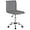 Grey, variant on DealNest Adjustable Task Chair PU Leather Low Back Ribbed Armless Swivel Black Desk Chair Office Chair Wheels