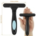 thumbnail image 3 of 2Pcs Carpet Rake with Handle 2 Row Tooth Handheld Rug Brush Ergonomic Carpet Groomer Carpet Fluffy Restoration Tool for Cleaning Pet Hair Restoring Carpet Softness, 3 of 10